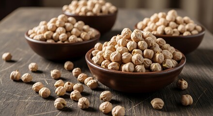 Bowls of Chickpeas.