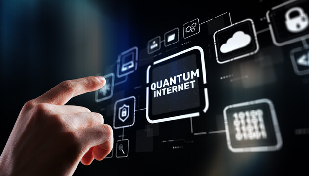 Next-generation quantum internet infrastructure with ultra-secure data transfer capabilities - Powered by Adobe