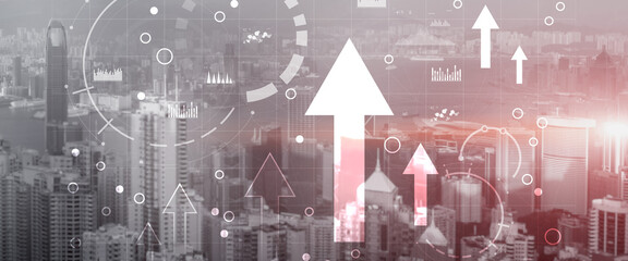 Diagram, Graph, Stock Trading, Investment dashboard. Finance concept