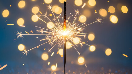 fireworks in the night sky