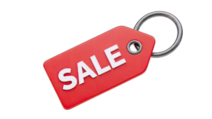 Sale Tag with Ring - Discount Concept