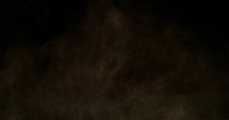 Realistic sandstorm particle effect with fine dust and sand grains flying through the air....