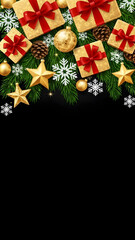 christmas background with christmas tree