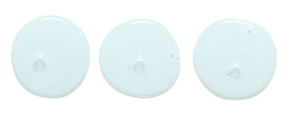 Cosmetic product for skin care. Shower gel or serum or moisturizer. Isolated on white