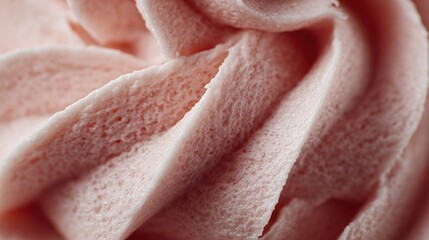 Delicious soft pink frosting swirled in a decorative pattern perfect for desserts and treats