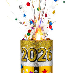 New Year Celebration Burst isolated on transparent background