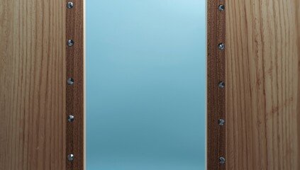 Interior furniture assembly process showing fasteners secured in drilled holes, focused on proper installation techniques