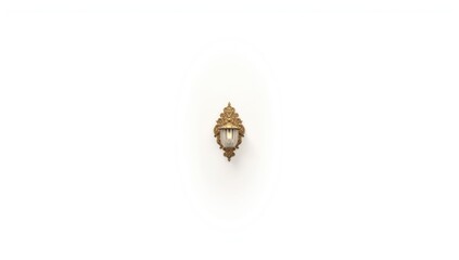 Naklejka premium Antique-style wall-mounted light fixture for ambient illumination, suitable for classic decor