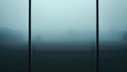 Condensation buildup on a foggy window surface, useful for studying moisture accumulation in climate conditions