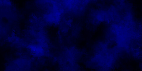 Abstract brush painted border stain watercolor backdrop, Aquarelle paint blue paper textured canvas perfect old stone dark blue distressed grunge background wallpaper rough concrete wall.