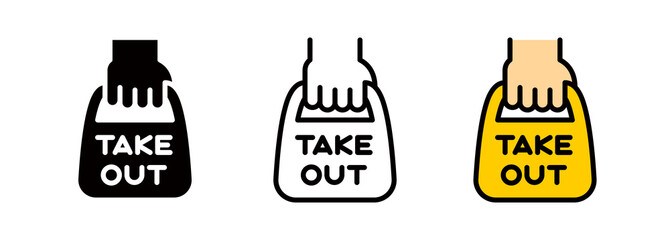 テイクアウトやお土産のアイコン