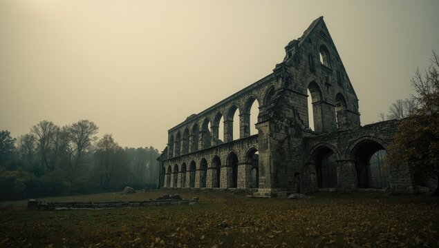 Historical castle ruins on land formerly owned by Tereshchenko in Zhitomir, reflecting architectural erosion over time