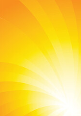 Soft golden yellow radiant light with smooth curves and gradients