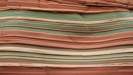 A colorful pile of fabrics and documents creates a textured stack of media publications and office papers for business and education