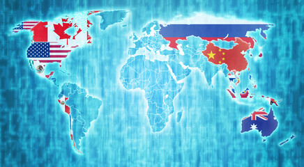 APEC member coutries on world map