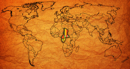 CEMAC member coutries on world map