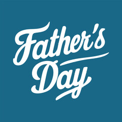 Happy Father&rsquo;s Day Vector Lettering &mdash; Editable Greeting Card Design