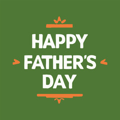 Happy Father&rsquo;s Day Vector Lettering &mdash; Editable Greeting Card Design