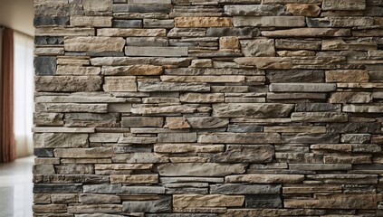 Textured stone wall used as a wallpaper backdrop, enhancing visual appeal in interior settings, Earth Day