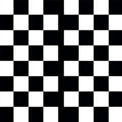 Fototapeta premium Black and white diamond checker pattern, clean geometric design, seamless background