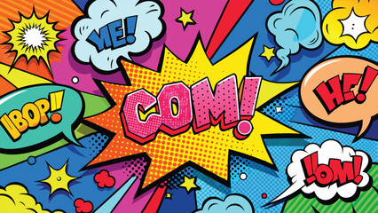 Vector illustration featuring various speech bubbles and symbols, symbolizing conversation and interaction..eps © zihad