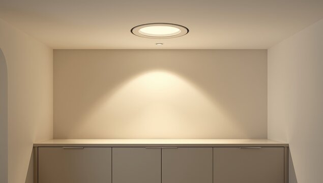 Downlighting on a contemporary cabinet, designed for background applications, World Environment Day