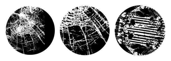 Cracked surface pattern. Vector illustration