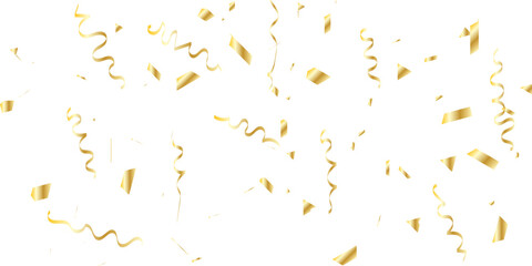 Fototapeta premium New Year Celebration golden confetti Bright festive tinsel. Birthday party backdrop. overlay vertical social media design element 