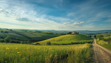 Open countryside of Crete Senesi featuring natural terrain and minimal development, ideal for landscape layout design