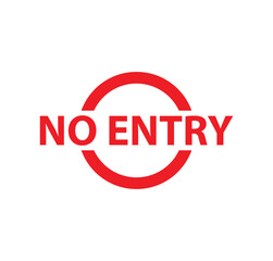 no entry