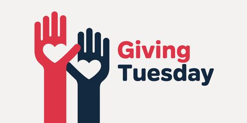 Obraz premium Giving tuesday: a global day of generosity and collective action for charitable causes