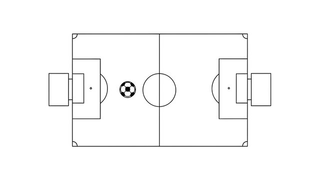 Technical drawing of a rectangular object with symmetrical features