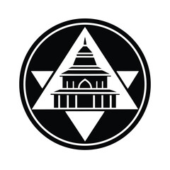 Sacred Temple Symbol Logo