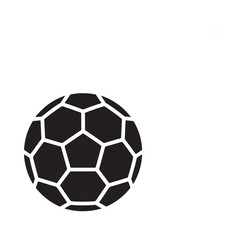 Obraz premium A simple black and white illustration of a classic soccer ball design
