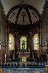 Fototapeta premium Église Saint-Marcellin-et-Saint-Pierre d'Hasnon, village situé en région Hauts de France