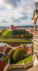 Vilnius Castle Hill View.