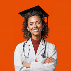 Female Doctor Graduate