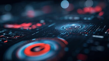 Futuristic digital data interface with glowing abstract technology visualization
- Powered by Adobe