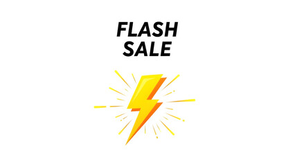 Yellow lightning bolt isolated on transparent background with blue and yellow sparks