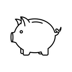 Obraz premium Cute Cartoon Pig Illustration for Kids and Animal Themes