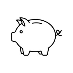 Obraz premium Cute Cartoon Piggy Bank Illustration for Saving and Finance Concepts