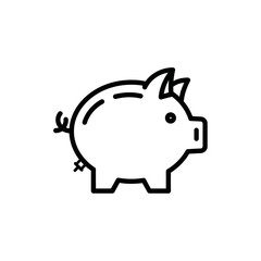 Obraz premium Cute Cartoon Piggy Bank Illustration Highlighting Financial Savings Concept
