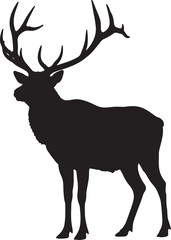 Fototapeta premium Elk Silhouette