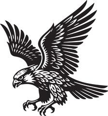 Obraz premium Falcon Silhouette