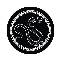 Serpent Circle Relief Symbol