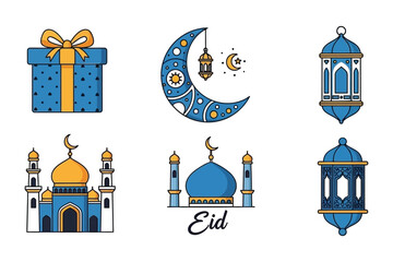 Celebrating eid with traditional symbols