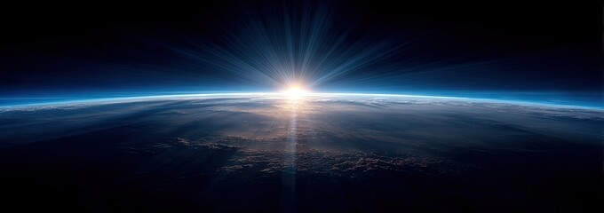 Earth sunrise from space (1)