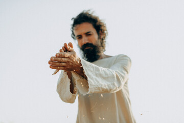 Jesus Sifting Wheat Grains &ndash; Biblical Symbolism and Spiritual Reflection"