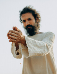 Jesus Sifting Wheat Grains &ndash; Biblical Symbolism and Spiritual Reflection"
