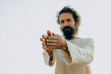 Jesus Sifting Wheat Grains &ndash; Biblical Symbolism and Spiritual Reflection"